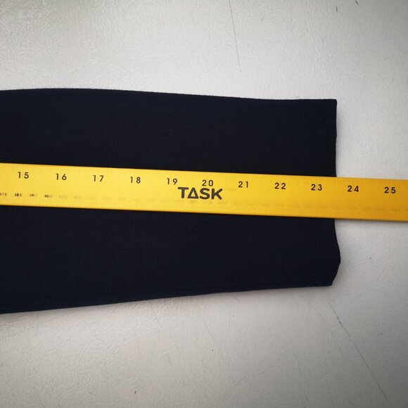 Lands' End Ladies Size 12 Navy 100% Wool Lined 1 Button Closure Blazer - Picture 8 of 9